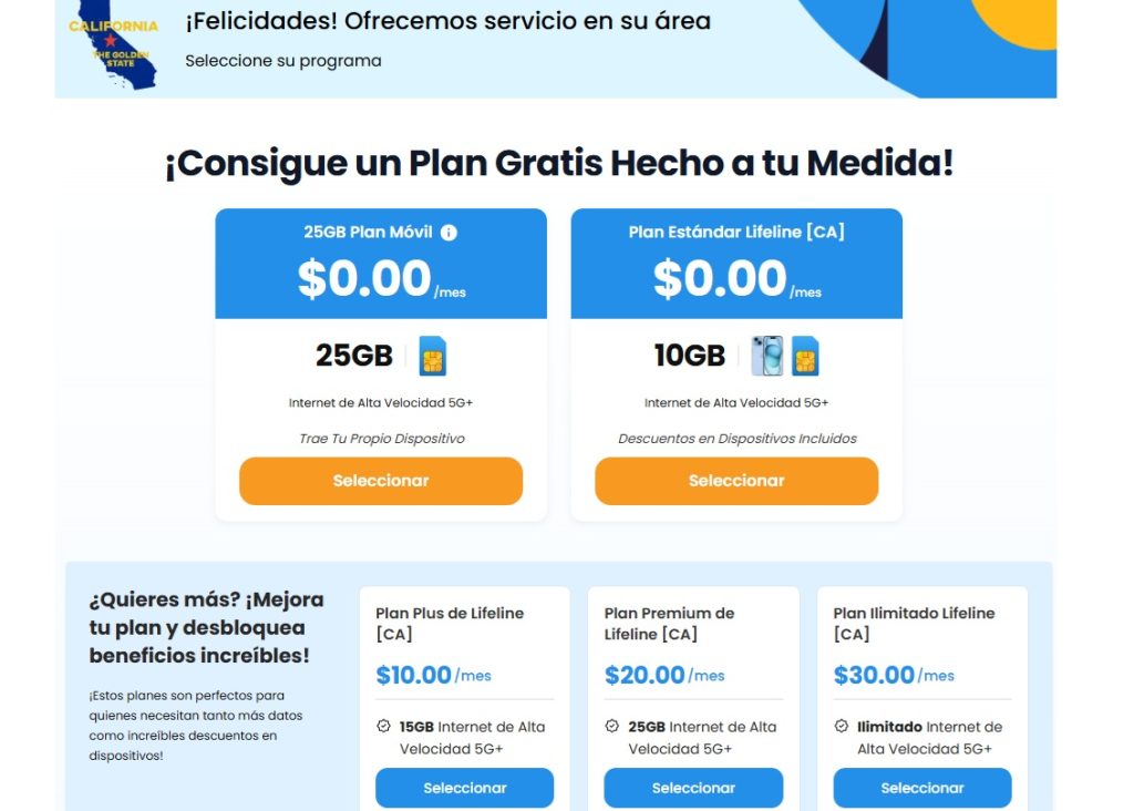 Mejores teléfonos gratuitos en california.