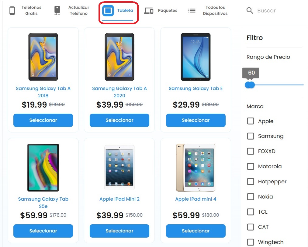 las mejores tablets gratuitas o con descuento