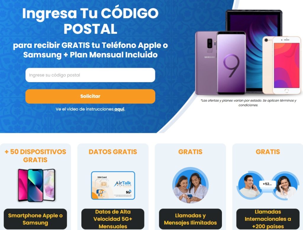 tabletas gratuitas con EBT