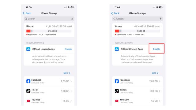 how to free up photo space on iphone