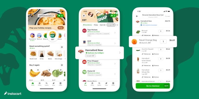 can you use ebt cash on instacart