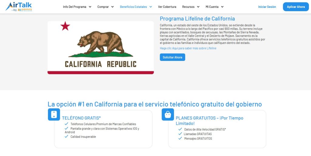 celulares gratis del gobierno en california