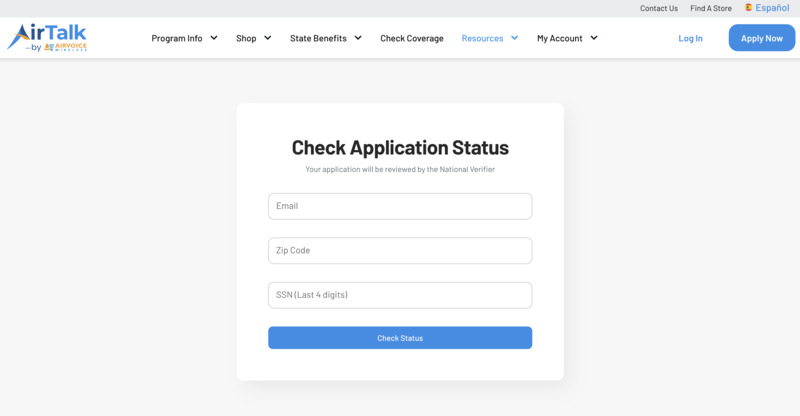 How to check AirTalk Wireless status
