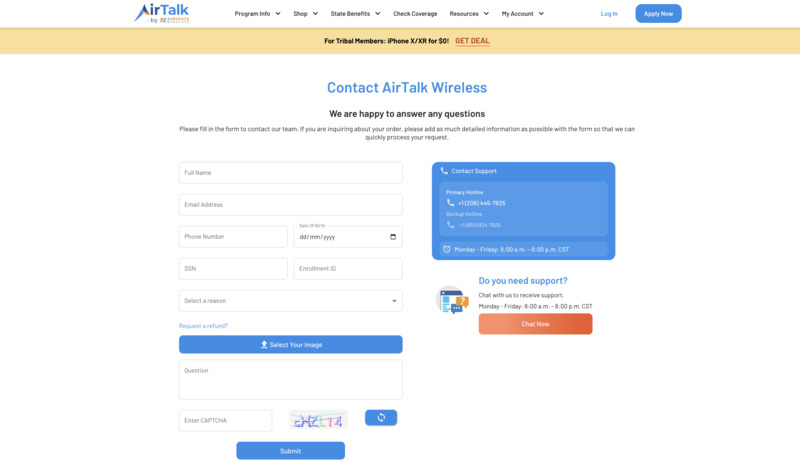AirTalk Wireless customer support