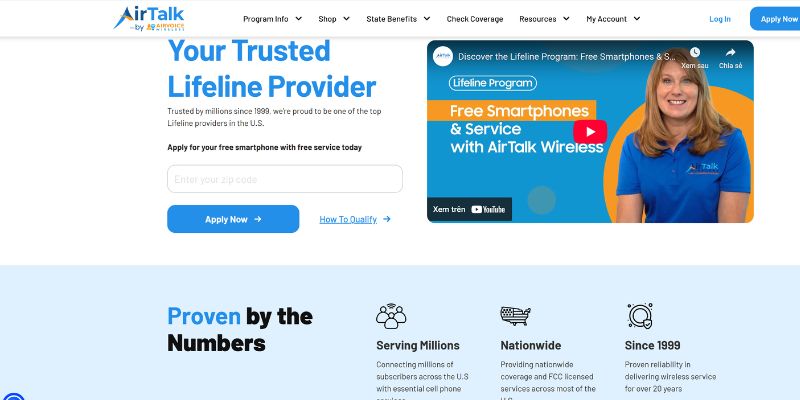 AirTalk offers one of the widest selections of free