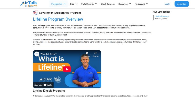 Lifeline provides free phones through providers
